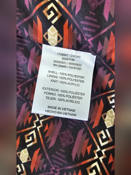 Pendleton Winterbloom Jacket XL NWT Waterproof Hooded Coat Plum Boho Outdoor - Picture 8 of 9